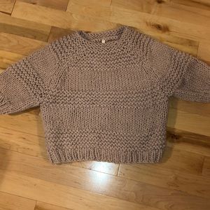 Wishlist Chunky Pale Pink/Beige Sweater